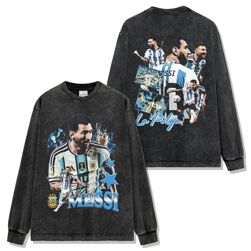 MESSI LONG SLEEVE – שחור שטוף