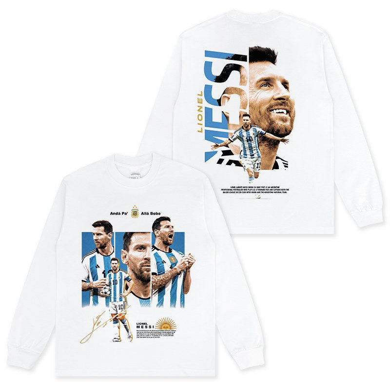MESSI LONG SLEEVE – לבן
