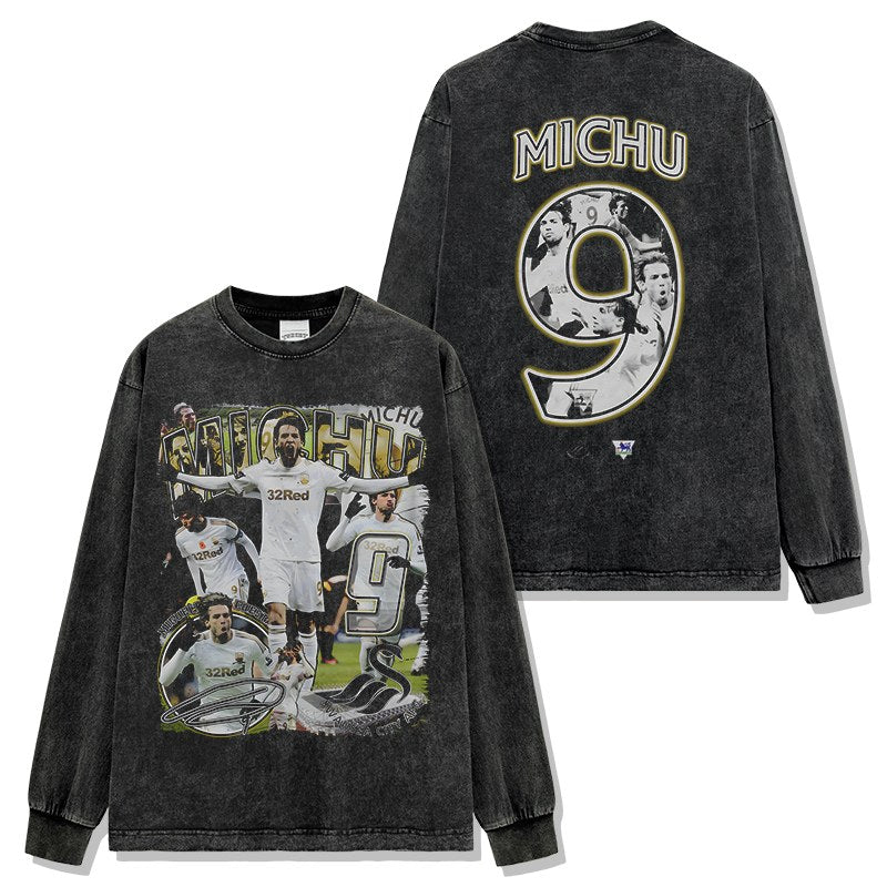 MICHU LONG SLEEVE – שחור שטוף