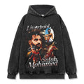 MOHAMED VINTAGE HOODIE – שחור שטוף