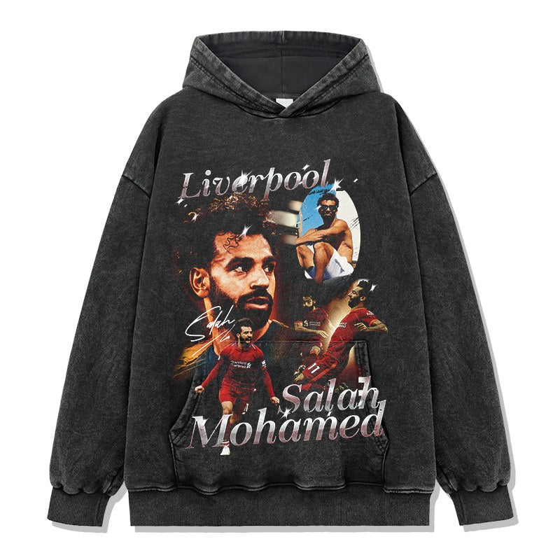 MOHAMED VINTAGE HOODIE – שחור שטוף