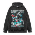 JA MORANT VINTAGE HOODIE – שחור שטוף