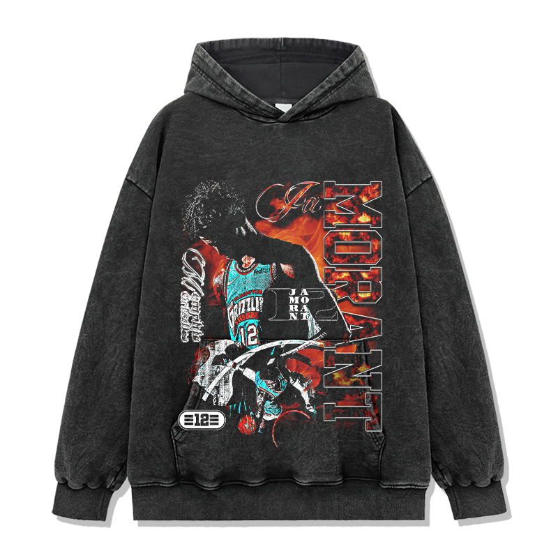 JA MORANT VINTAGE HOODIE · PLAYGROUND