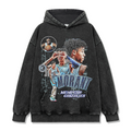 JA MORANT VINTAGE HOODIE – שחור שטוף