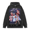 JA MORANT VINTAGE HOODIE – שחור שטוף