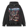 JA MORANT VINTAGE HOODIE – שחור שטוף