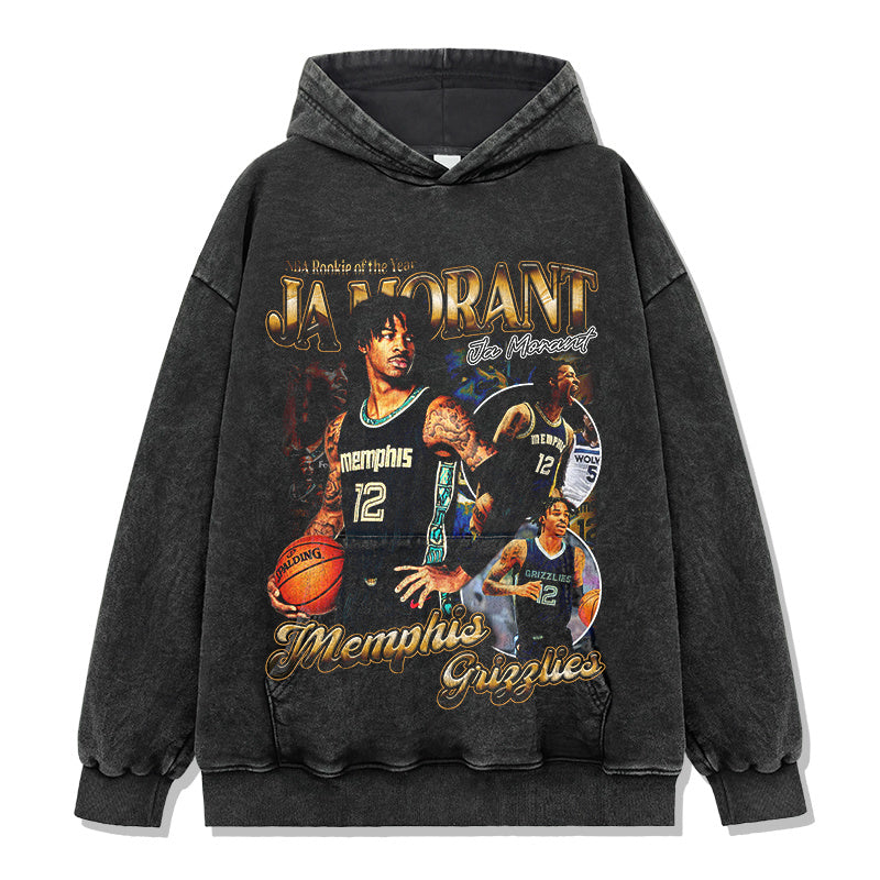 JA MORANT VINTAGE HOODIE · FAST BREAK