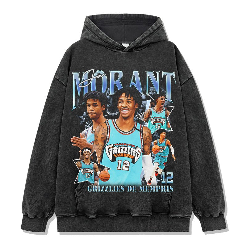 JA MORANT VINTAGE HOODIE · SLAM DUNK
