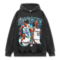 JA MORANT VINTAGE HOODIE – שחור שטוף