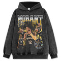 JA MORANT VINTAGE HOODIE – שחור שטוף