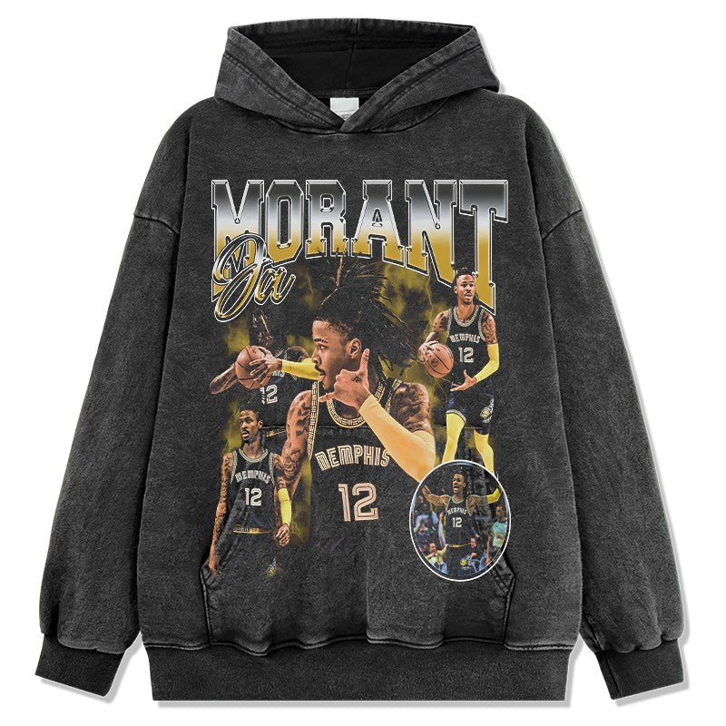 JA MORANT VINTAGE HOODIE · HALL OF FAME