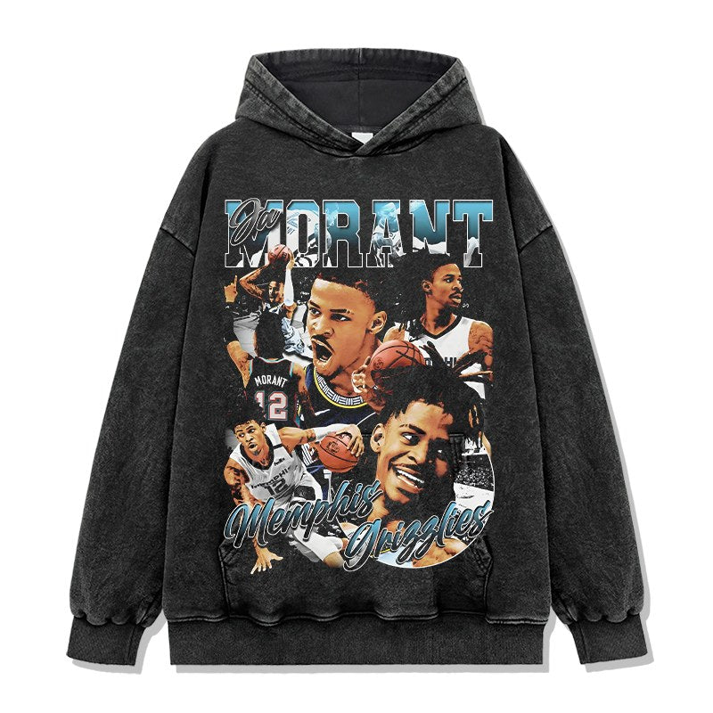 JA MORANT VINTAGE HOODIE · CROSSOVER