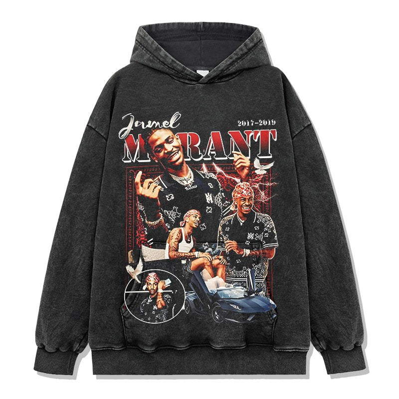 JA MORANT VINTAGE HOODIE · FADEAWAY