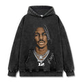 JA MORANT VINTAGE HOODIE – שחור שטוף