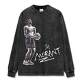 JA MORANT LONG SLEEVE – שחור שטוף