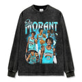 JA MORANT LONG SLEEVE – שחור שטוף