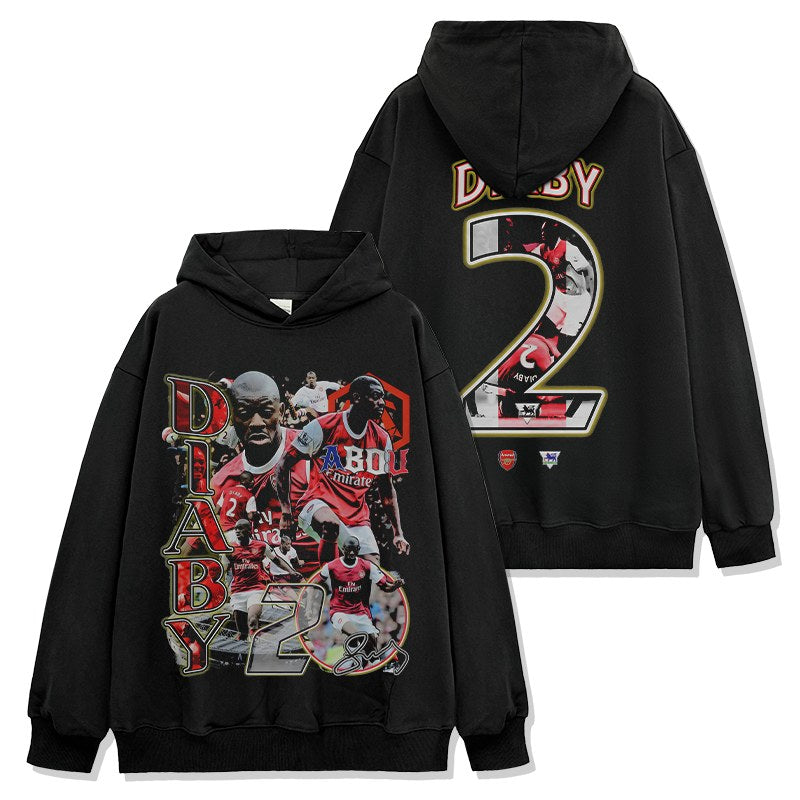 MOUSSA DIABY VINTAGE HOODIE – שחור