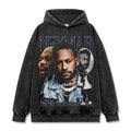 NEYMAR VINTAGE HOODIE – שחור שטוף