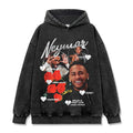 NEYMAR VINTAGE HOODIE – שחור שטוף