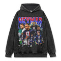 NEYMAR VINTAGE HOODIE – שחור שטוף