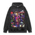 NEYMAR VINTAGE HOODIE – שחור שטוף