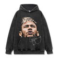 NEYMAR VINTAGE HOODIE – שחור שטוף