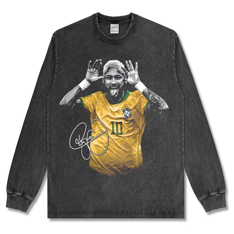 NEYMAR LONG SLEEVE – שחור שטוף