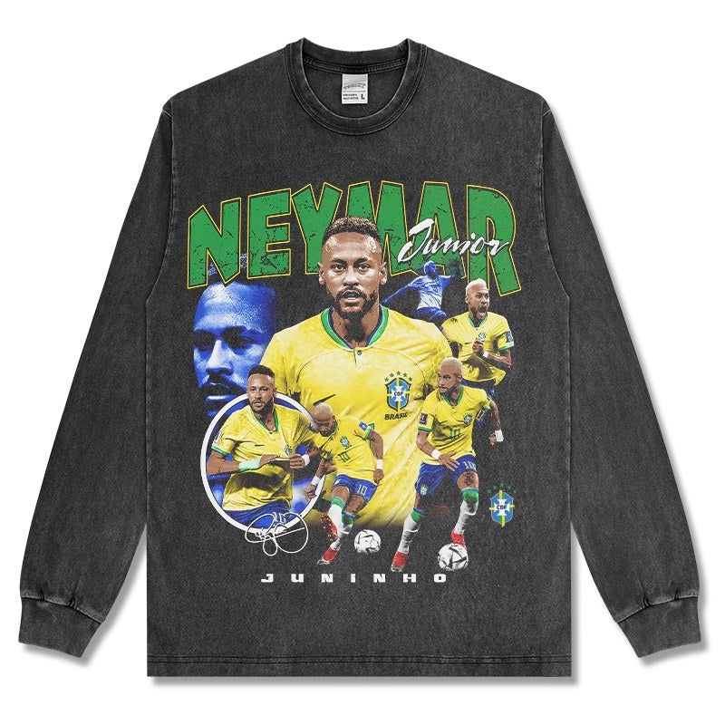 NEYMAR LONG SLEEVE – שחור שטוף