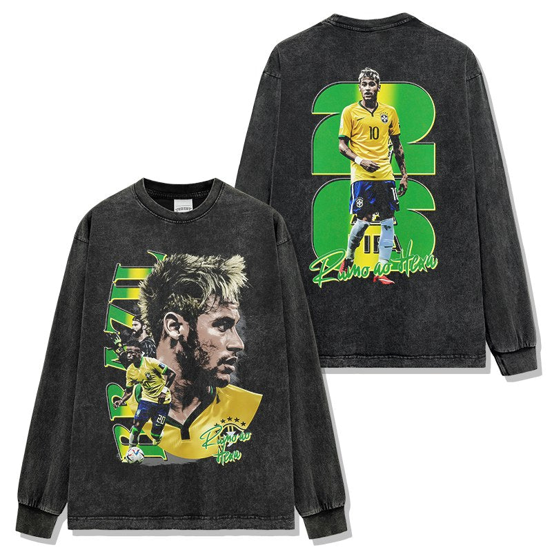 NEYMAR LONG SLEEVE – שחור שטוף