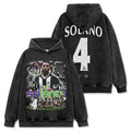NOLBERTO SOLANO VINTAGE HOODIE – שחור שטוף