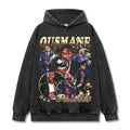 OUSMANE DEMBÉLÉ VINTAGE HOODIE – שחור שטוף