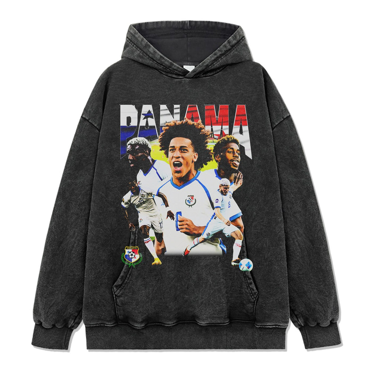 PANAMA VINTAGE HOODIE – שחור שטוף