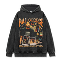 PAUL GEORGE VINTAGE HOODIE – שחור שטוף