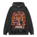 PAUL GEORGE VINTAGE HOODIE – שחור שטוף