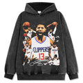 PAUL GEORGE VINTAGE HOODIE – שחור שטוף