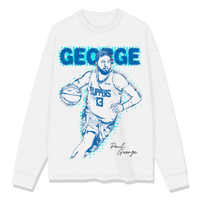 PAUL GEORGE LONG SLEEVE – לבן