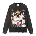 PAUL GEORGE LONG SLEEVE – שחור שטוף
