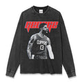 PAUL GEORGE LONG SLEEVE – שחור שטוף