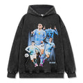 PHIL FODEN VINTAGE HOODIE – שחור שטוף