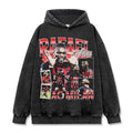RAFAEL LEÃO VINTAGE HOODIE – שחור שטוף