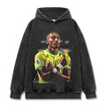 RAPHINHA VINTAGE HOODIE – שחור שטוף