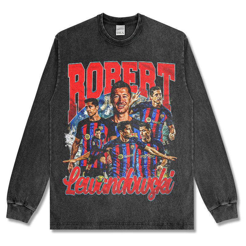 ROBERT LEWANDOWSKI LONG SLEEVE – שחור שטוף