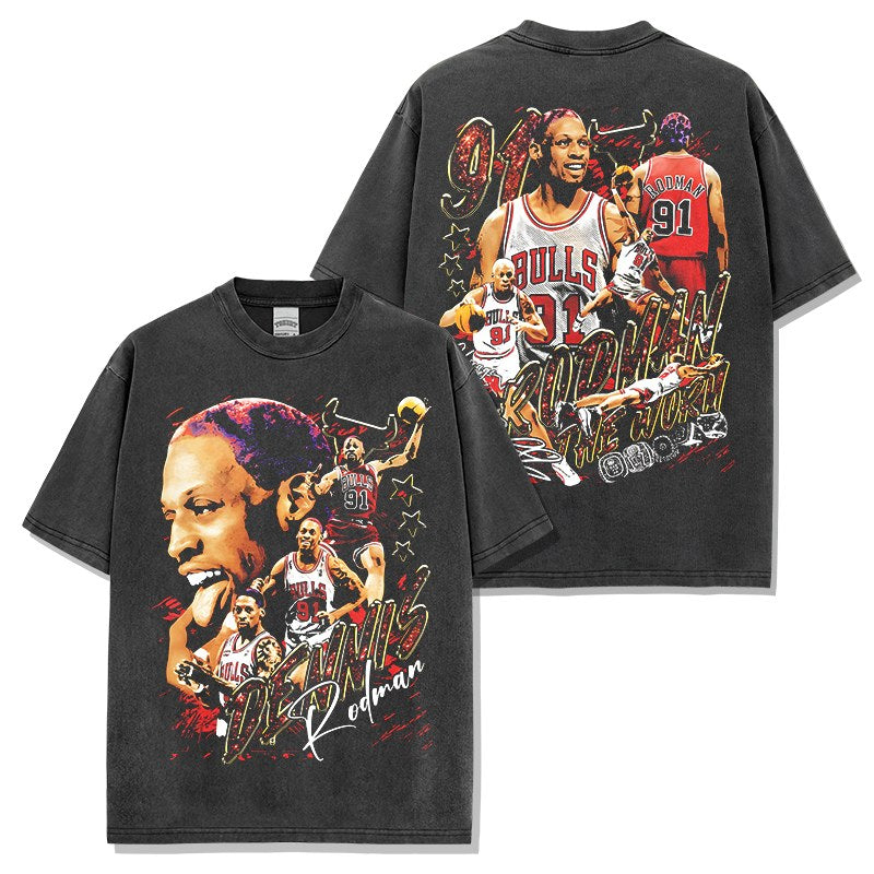 DENNIS RODMAN VINTAGE TEE · HARDWOOD