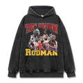 DENNIS RODMAN VINTAGE HOODIE – שחור שטוף