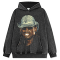 DENNIS RODMAN VINTAGE HOODIE – שחור שטוף