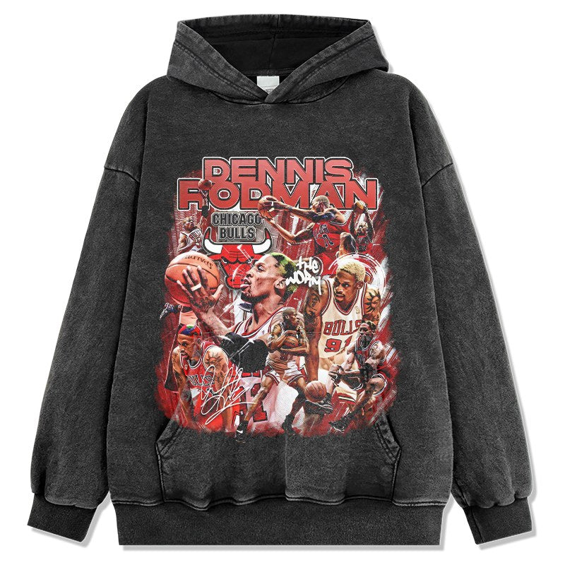 DENNIS RODMAN VINTAGE HOODIE · TIP OFF
