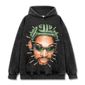 DENNIS RODMAN VINTAGE HOODIE – שחור שטוף