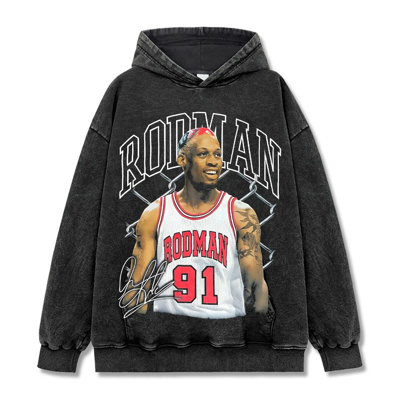 DENNIS RODMAN VINTAGE HOODIE · STEP BACK