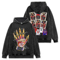 DENNIS RODMAN VINTAGE HOODIE – שחור שטוף