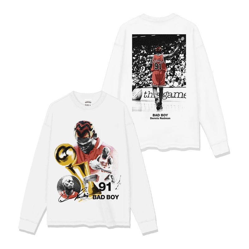 DENNIS RODMAN LONG SLEEVE · HEAT CHECK